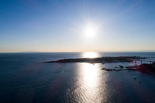 istock Sunrise and the Japanese island. 898877600