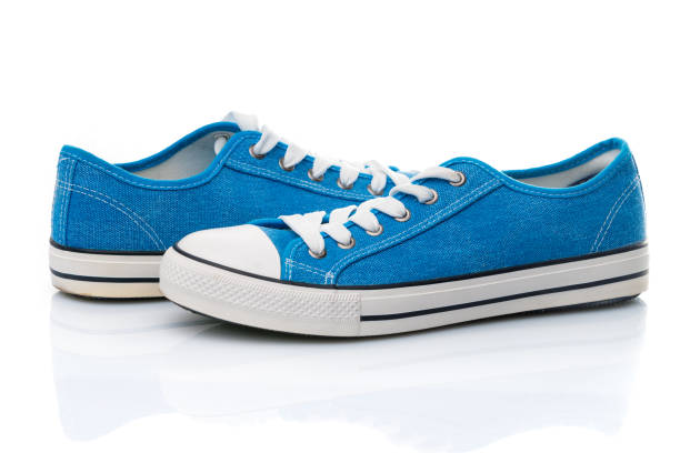 istock blue sneakers isolated on white background 898878208