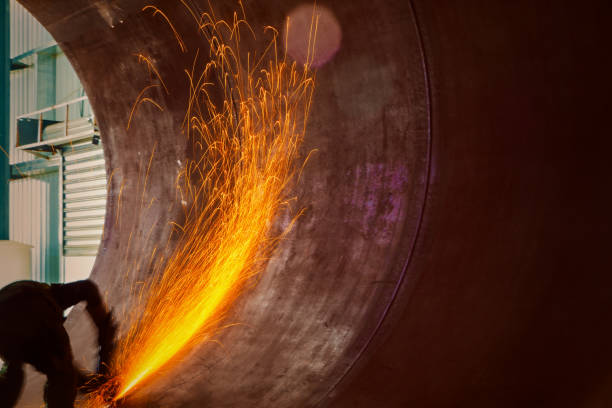 istock Industrial welding, grinding, sparks 898878246