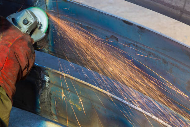 istock Industrial welding, grinding, sparks 898878330