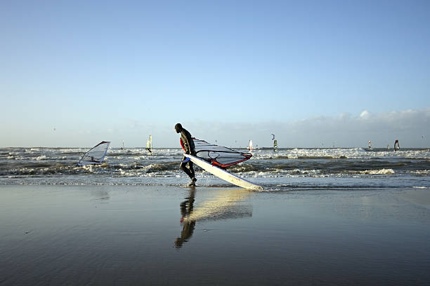 istock Windsurfer on the beach in Holland 89887900