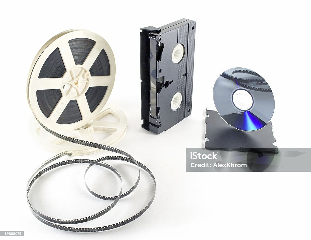 Film formato VHS DVD - Foto stock royalty-free di Analogico