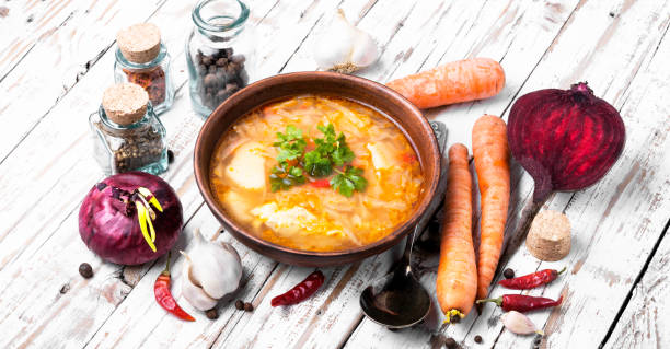 istock Ukrainian national food-borsch 898881670