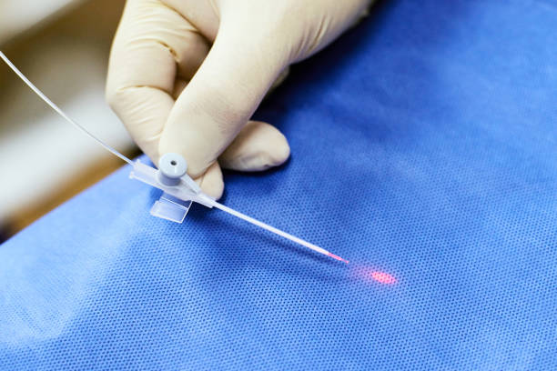 istock Laser removal veins. Treatment couperose. Varicose veins 898882256