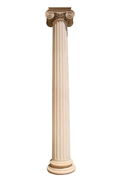 columna griega - column greece pedestal classical greek fotografías e imágenes de stock