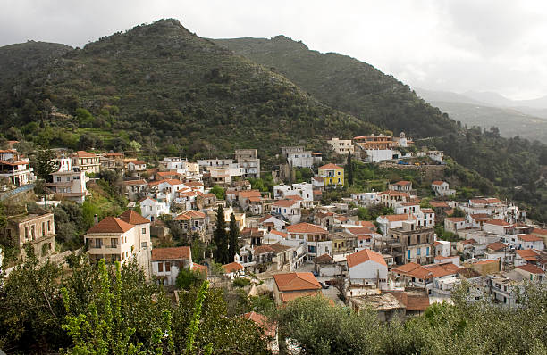 Argiroupolis is mountain village southwest of Rethimnon, Crete - Greece
