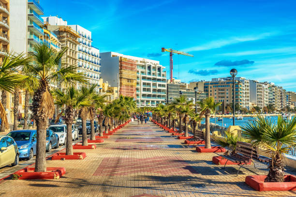 istock Malta: Sliema promenade and Creek 898886368