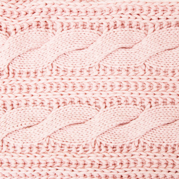 istock Knitting background texture light pink color. Fabric textile background. Pink wool texture pattern 898890152