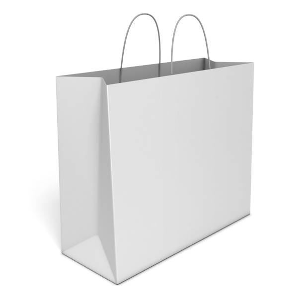 istock Blank shopping bag isolated over white background 898895780