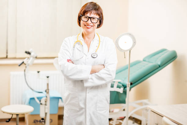 istock Gynecologist portrait in the office 898898844