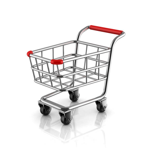 istock Shopping cart 3d icon isolated illustration 898898978