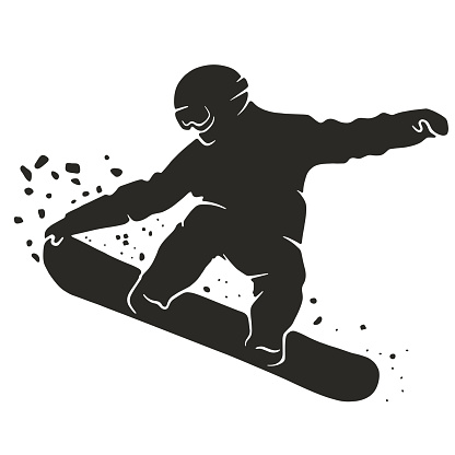 snowboarding silhouette