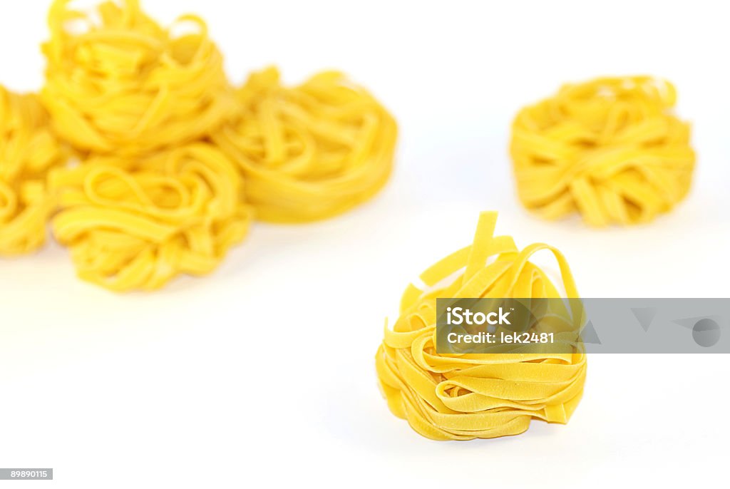 Italian pasta - tagliatelle  Animal Nest Stock Photo