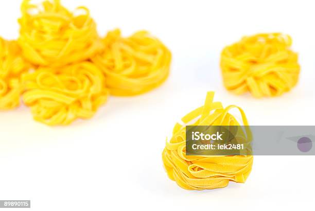 Italian Pasta Tagliatelle Stock Photo - Download Image Now - Animal Nest, Close-up, Color Image