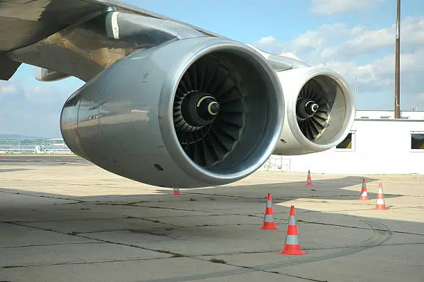 Photo of engines of a Jumbo