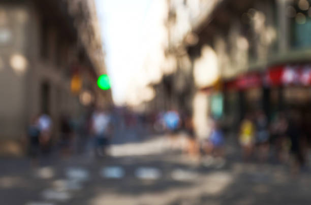 istock Summer day in city , abstract blur background . 898906488