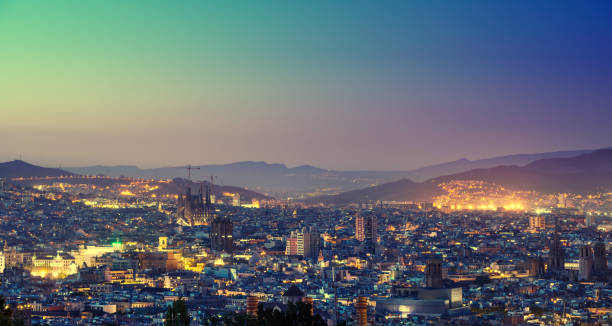 istock Barcelona in sunset time, Spain 898906932