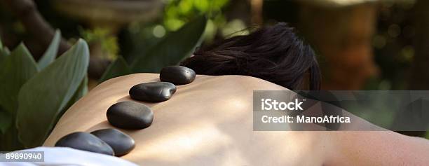 Hot Rock Spa Treatment Stock Photo - Download Image Now - Massaging, Adult, Adults Only