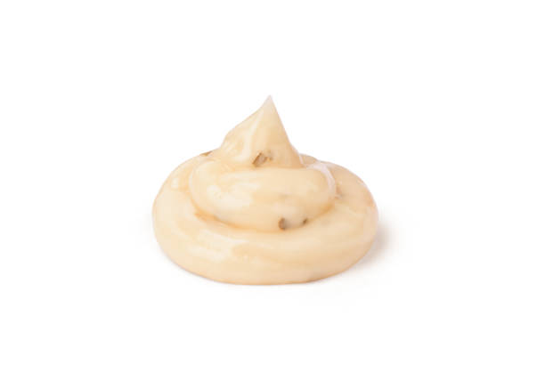 mayonnaise sauce isolated on white background