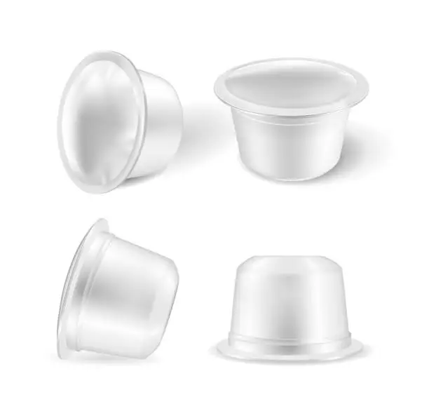 Vector illustration of Coffee capsules for coffee machines