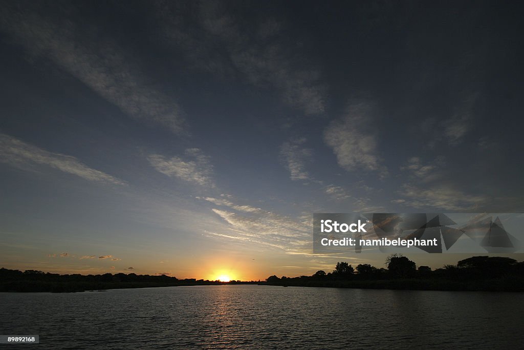 Coucher de soleil sur la rivière sabie - Photo de Afrique libre de droits