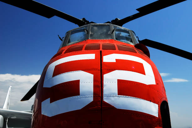 istock Old Helicopter with Number 52 on Nose 89892196