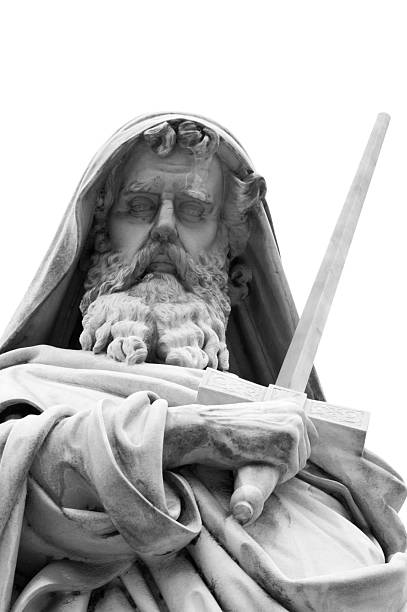 istock Saint Paul sculpture B&W 89892409