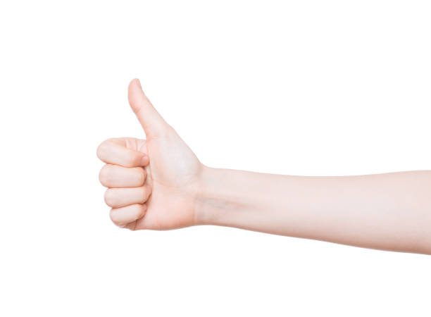 istock Thumb up hand signs isolated on white background. 898932292
