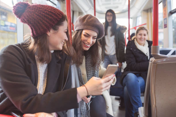 istock Students In Public Transport 898941350