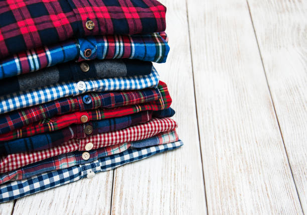 istock stacks of checkered shirts 898941818