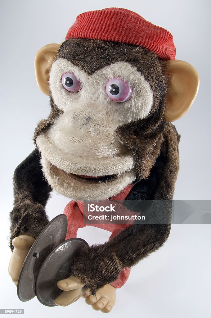 Mono de peluche con Címbalos - Foto de stock de Color - Tipo de imagen libre de derechos