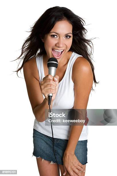 Teen Girl Singing Stock Photo - Download Image Now - Karaoke, Singing, Adolescence