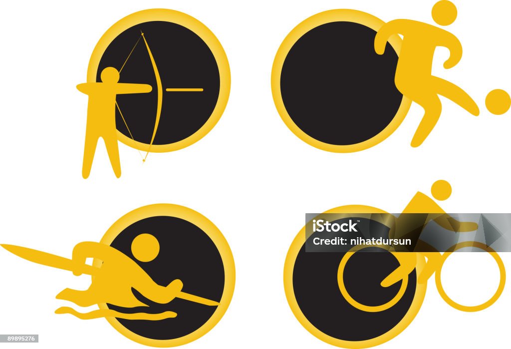 Set di icone di sport - Illustrazione stock royalty-free di Bicicletta