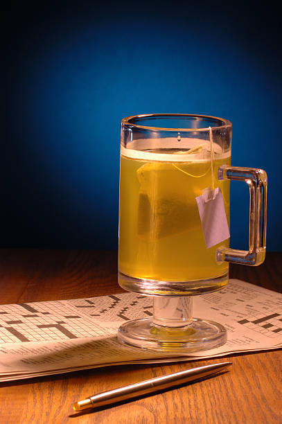 istock Tea & Newspaper Crossword Puzzle 89895665