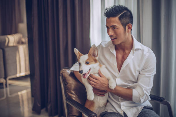 istock Gentleman and his dog 898962638