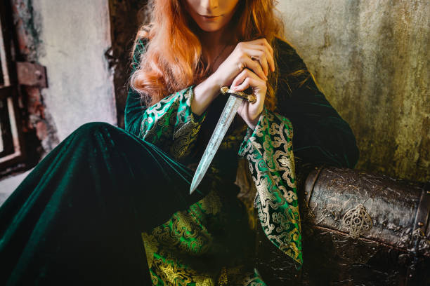 istock Ginger queen near the castle 898963100