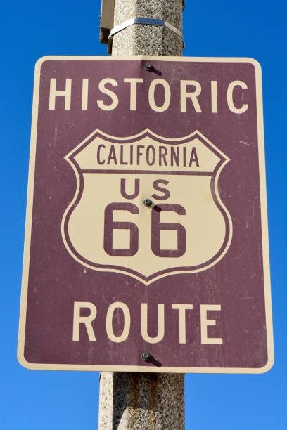 istock Historic route 66 sign in California. 898963500