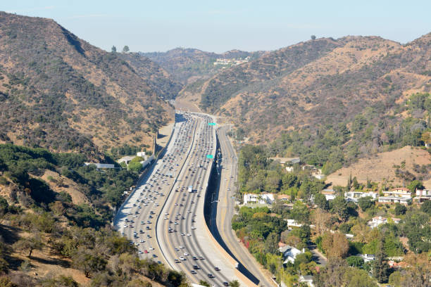 istock View over San Diego freeway in Los Angeles, California. 898963572