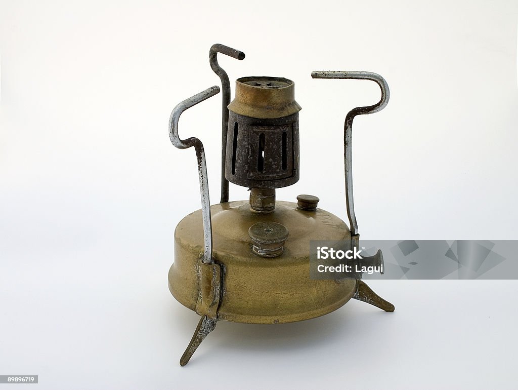 Old brass stove  Old Stock Photo