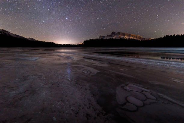 istock Ice covered lake near Banff, Alberta, Canada 898972212