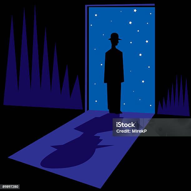 Star Gate Stock Illustration - Download Image Now - Door, Night, Bizarre