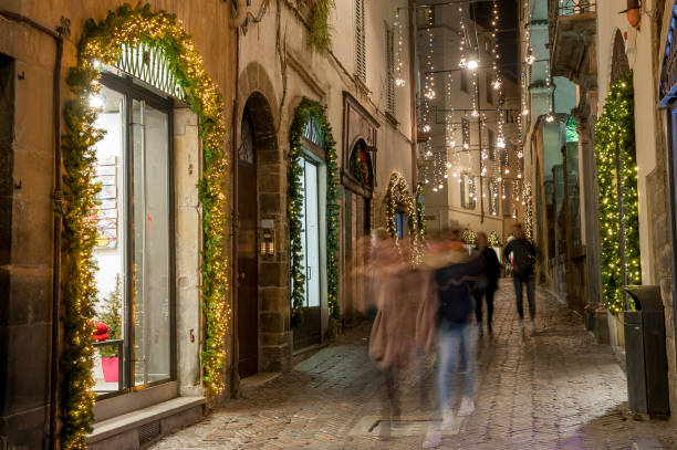 istock illuminated street to party 898975382