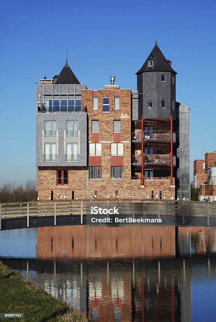 Moderne Castle im Haverleij - Lizenzfrei Außenaufnahme von Gebäuden Stock-Foto