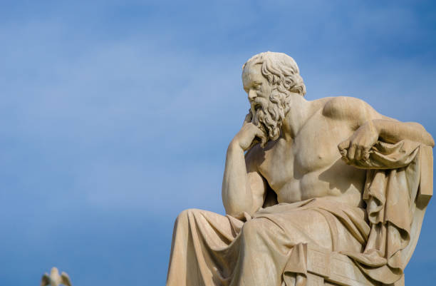 istock Marble statue of the greatest philosopher of ancient Greece Socrates. 898979324