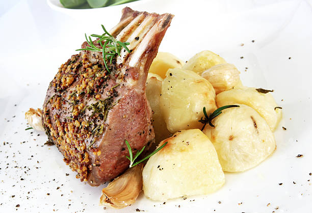 Rack of Lamb  rack of lamb stock pictures, royalty-free photos & images