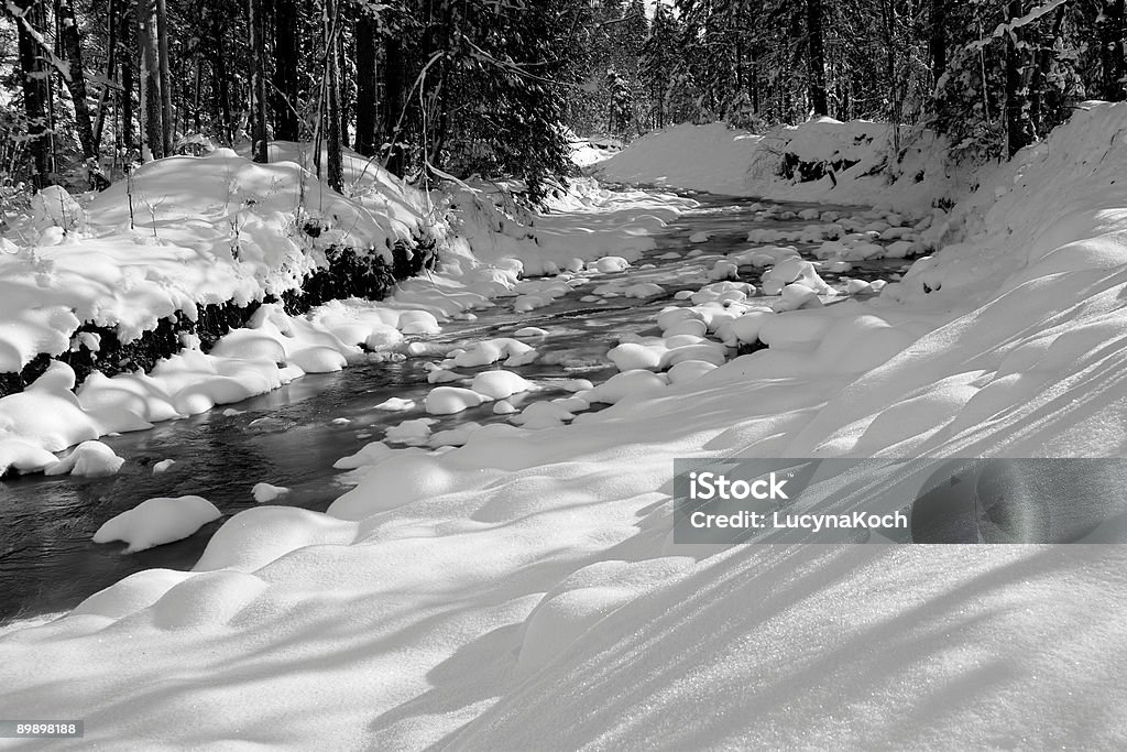 Bach im Winter - Lizenzfrei Bach Stock-Foto