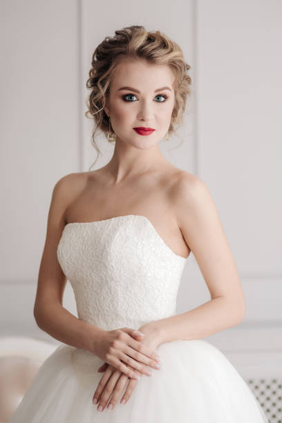 istock Gentle portrait of bride blonde 898985184