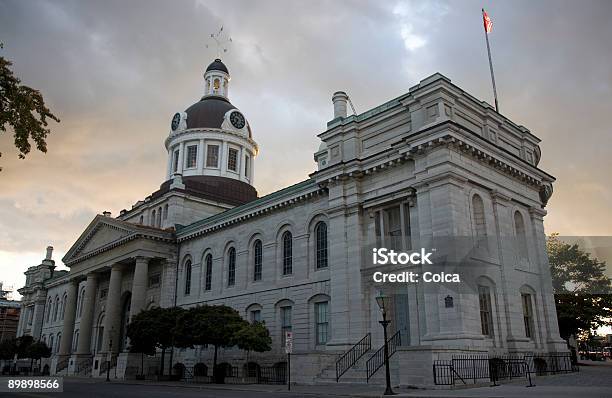 Photo libre de droit de Kingston Hôtel De Ville Au Coucher Du Soleil banque d'images et plus d'images libres de droit de Kingston - Ontario - Kingston - Ontario, Ontario - Canada, Mairie