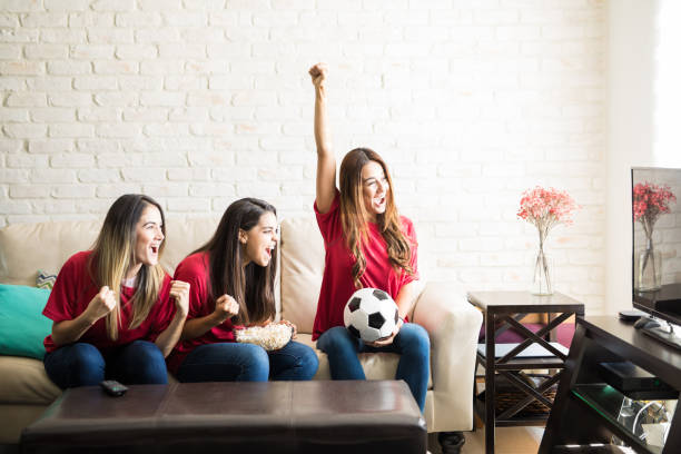 istock Soccer team just scored a goal 898987568
