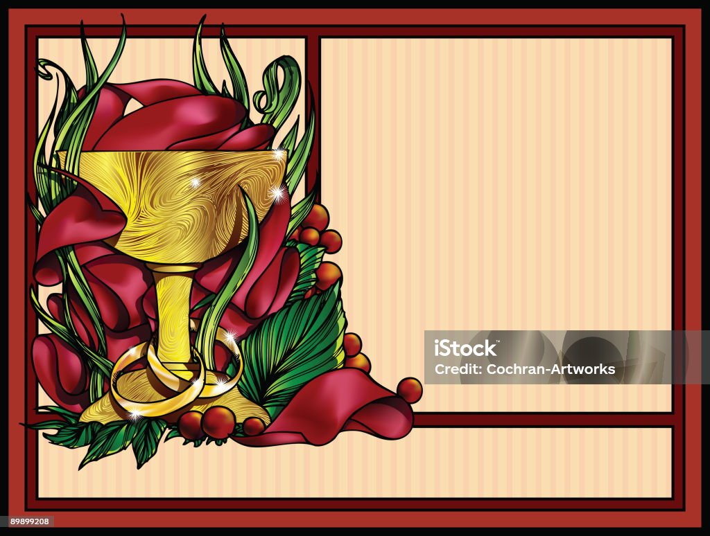 Copa de Ouro Cerimonial - Royalty-free Anel - Joia Ilustração de stock